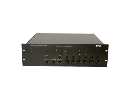 Sprachevakuierungs-System-Feuermelder-60HZ 500W 6 Verstärker des Metallevac Zonen-der Klassen-D