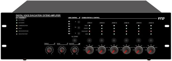 Eingebaute 500W Klasse Zone Evac-Prüfer-Voice Alarm Systems - d-Verstärker