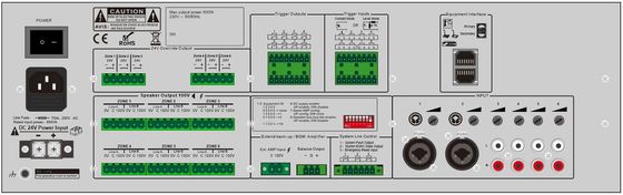 Der Stimmenen54-16 Router Evakuierungs-System-drahtlosen Brandmeldeanlage-6 der Zonen-500w Evac